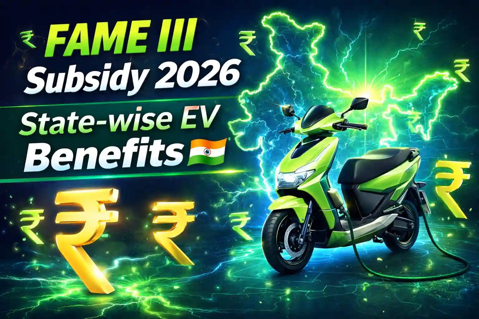 FAME III Subsidy 2026 – State-Wise Electric Vehicle Subsidy Guide for India